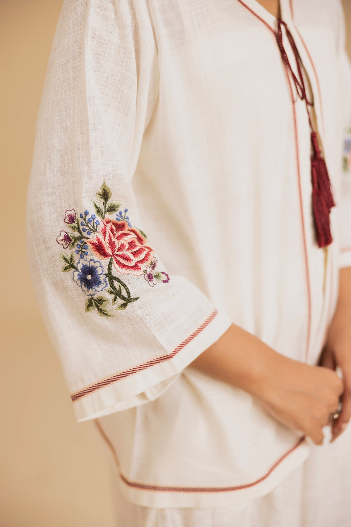 Ivory Bloom Jacket