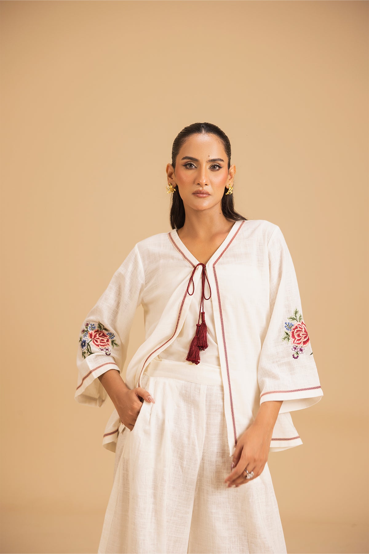 Ivory Bloom Jacket