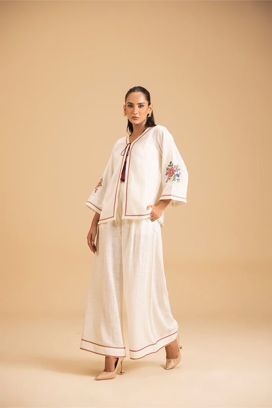 Ivory Bloom Jacket