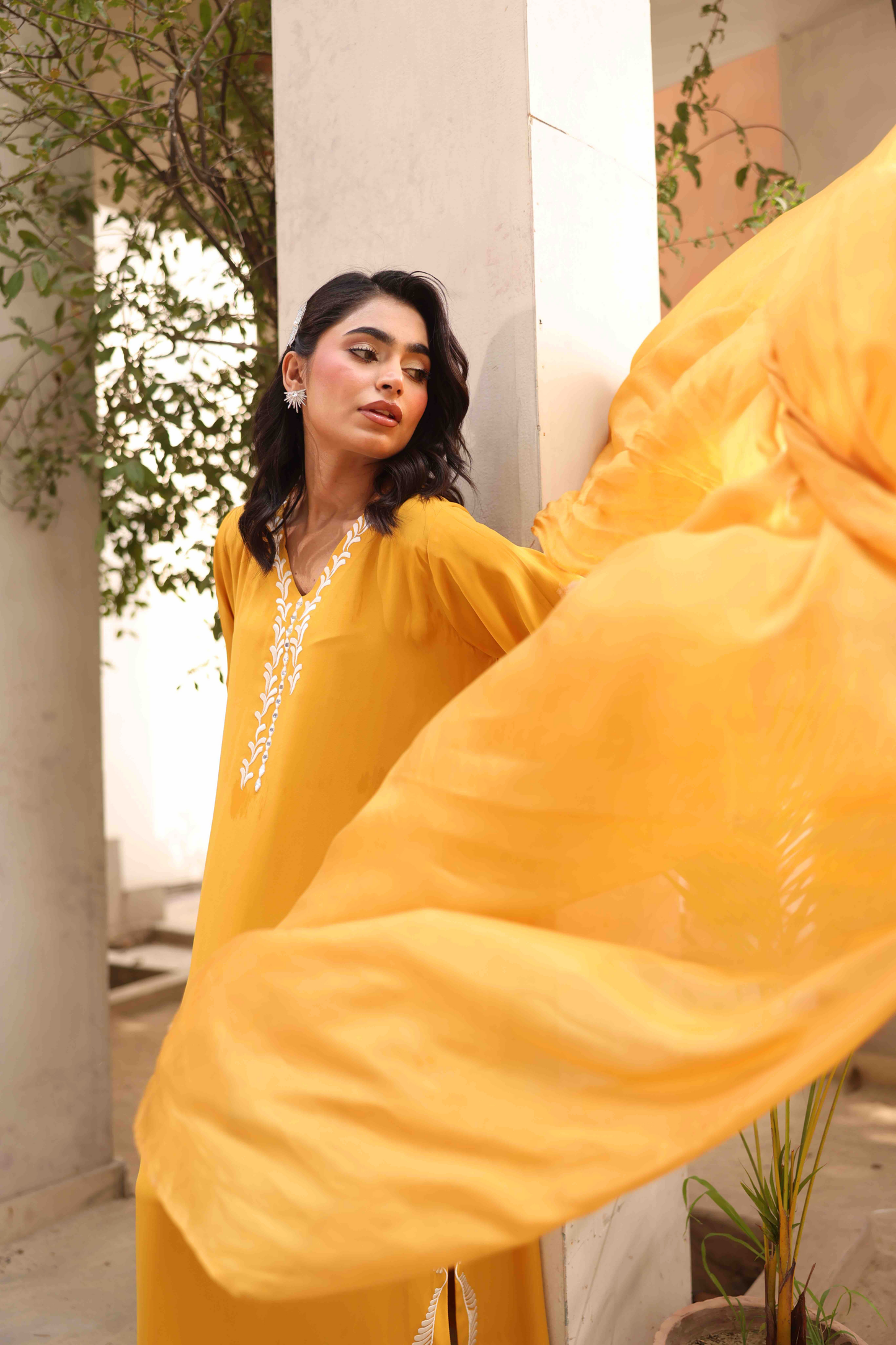 Saffron Gold Kaftan