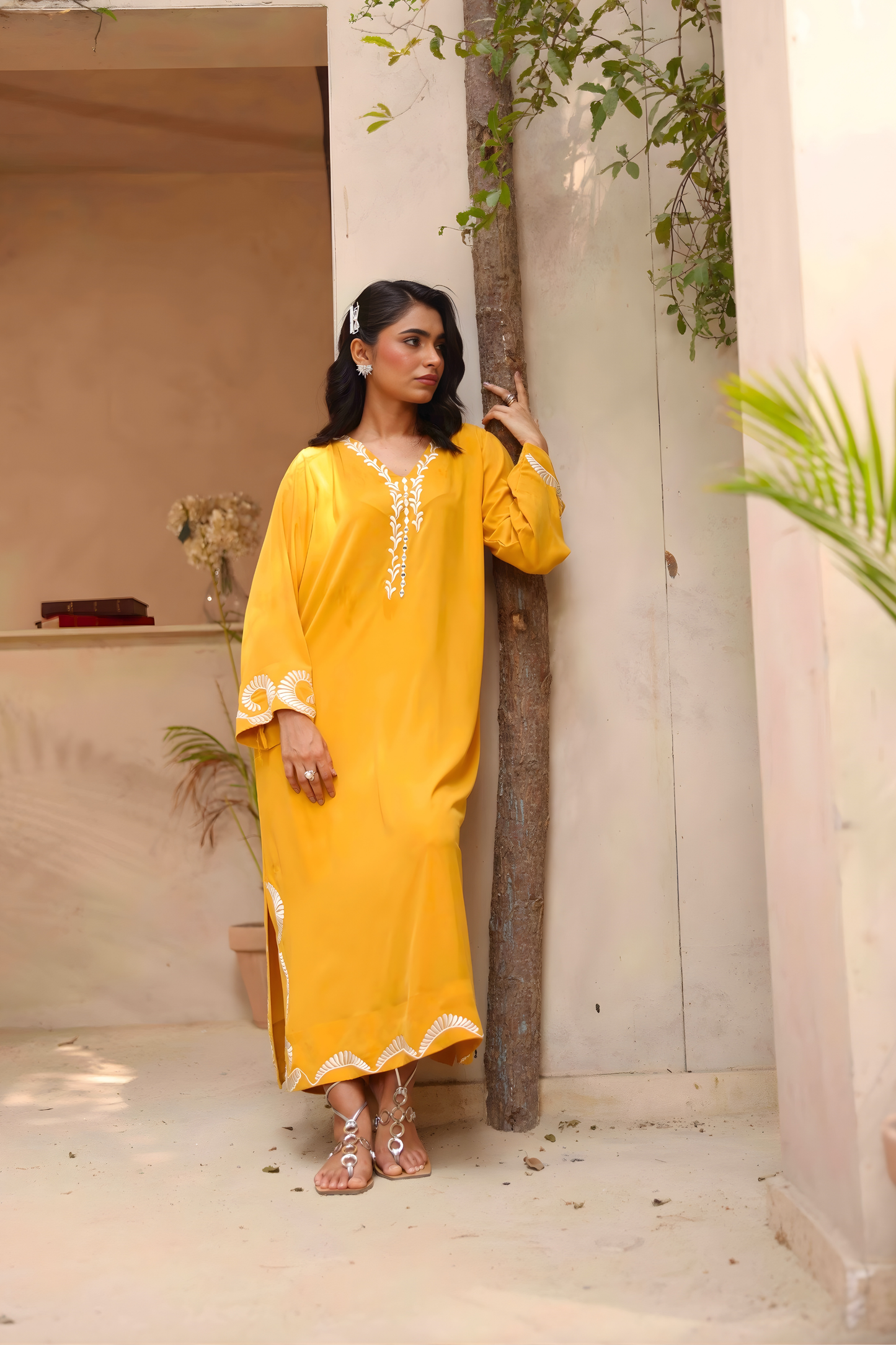 Saffron Gold Kaftan