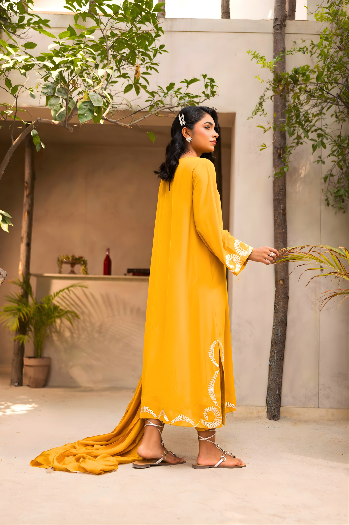 Saffron Gold Kaftan