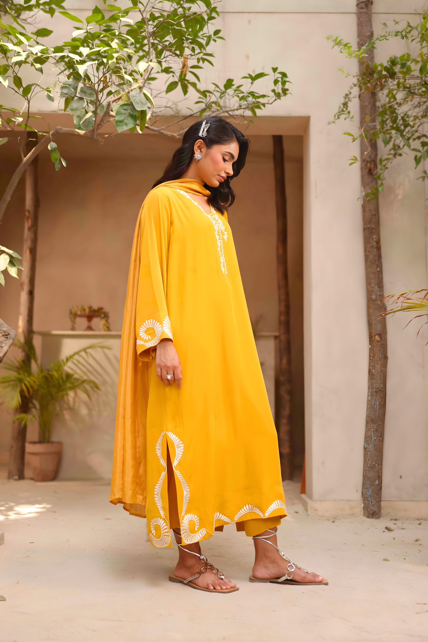 Saffron Gold Kaftan