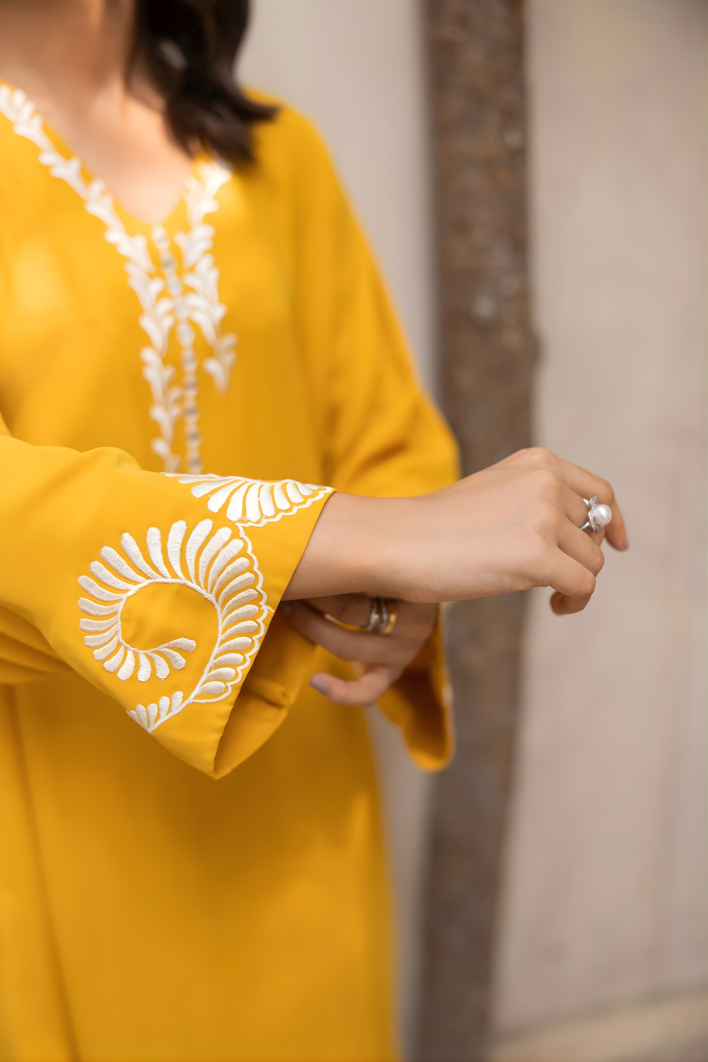 Saffron Gold Kaftan