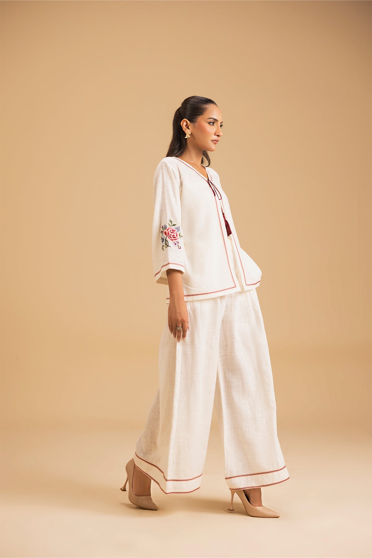 Ivory Bloom Jacket