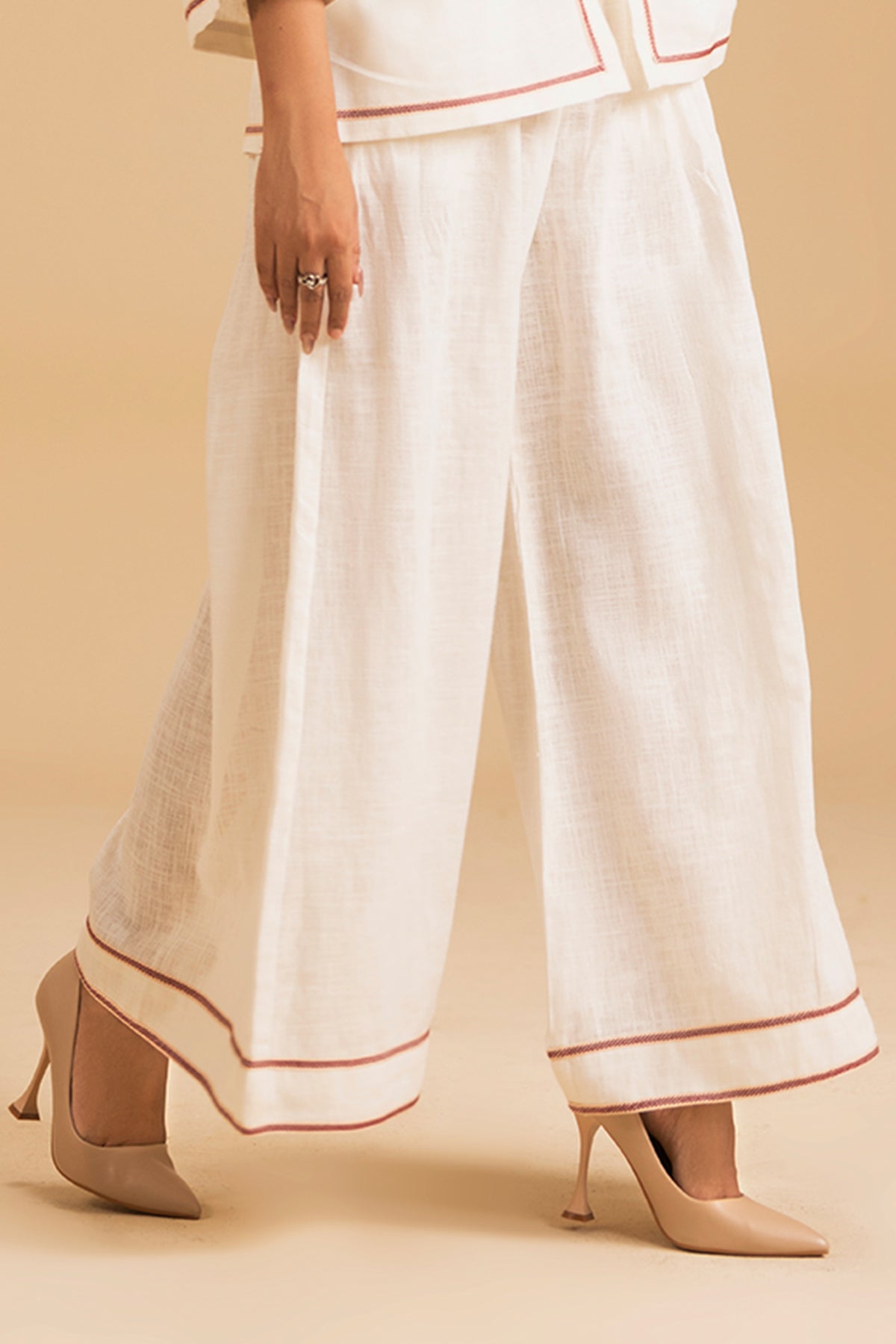 Ivory Bloom Pants