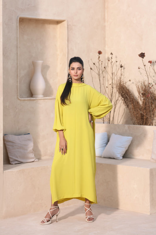 Neon Kaftan Dress